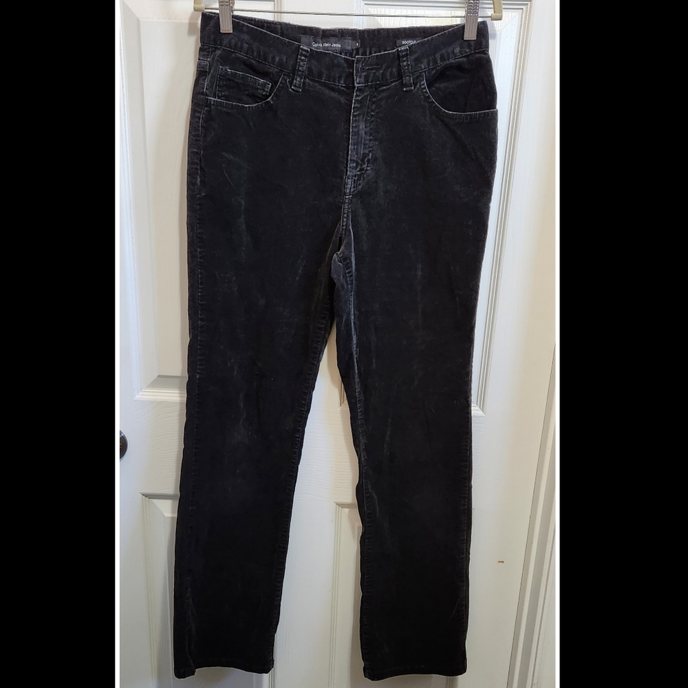 Calvin Klein vintage 90s black corduroy bootcut pants women's size 10